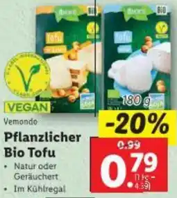 Lidl VEGAN Vemondo Pflanzlicher Bio Tofu Angebot
