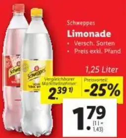Lidl Schweppes Limonade Angebot