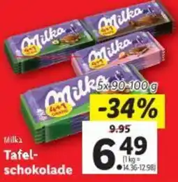 Lidl Milka Tafelschokolade Angebot