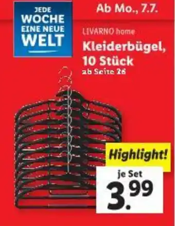 Lidl LIVARNO home Kleiderbügel Angebot