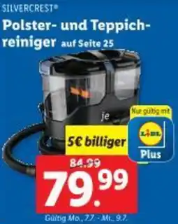 Lidl SILVERCREST Polster und Teppich reiniger Angebot