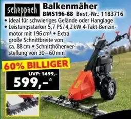 Norma scheppach Balkenmäher Angebot