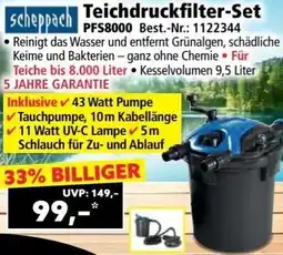 Norma scheppach Teichdruckfilter Set Angebot