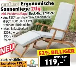 Norma CHILLROI Ergonomische Sonnenliege Angebot