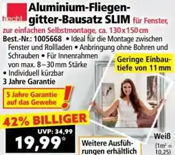 Norma Aluminium Fliegengitter Bausatz Slim Angebot