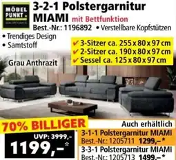Norma 3-2-1 Polstergarnitur MIAMI Angebot