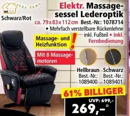 Norma Elektr. Massage sessel Lederoptik Angebot