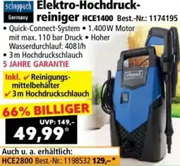 Norma Scheppach Elektro Hochdruckreiniger HCE1400 Angebot