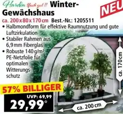 Norma Winter Gewächshaus Angebot