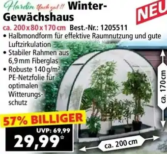 Norma Winter Gewächshaus Angebot