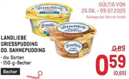 Metro Landliebe griesspudding od. sahnepudding Angebot