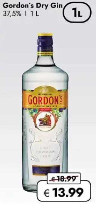 Travel FREE Gordon's Dry Gin Angebot