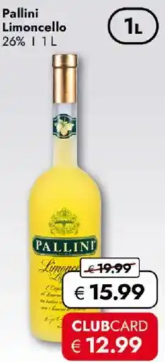 Travel FREE Pallini Limoncello Angebot