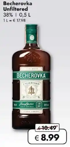 Travel FREE Becherovka Unfiltered Angebot