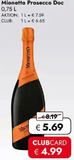 Travel FREE Mionetto Prosecco Doc Angebot