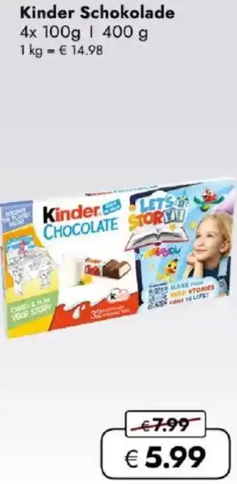 Travel FREE Kinder Schokolade Angebot