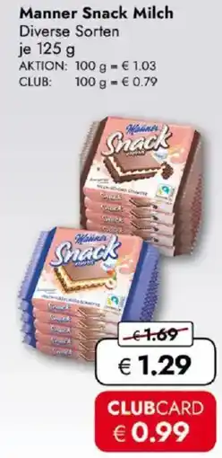 Travel FREE Manner Snack Milch Angebot