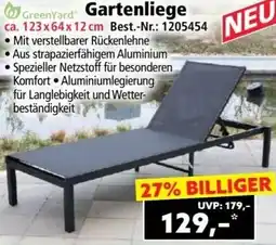 Norma Gartenliege Angebot