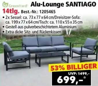 Norma GreenYard Alu-Lounge SANTIAGO Angebot