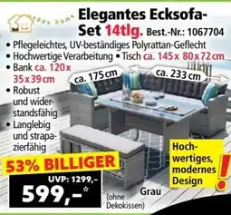 Norma Elegantes Ecksofa- Set 14tlg Angebot