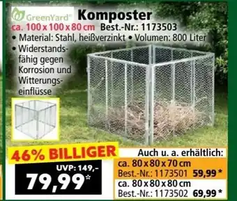 Norma GreenYard Komposter Angebot