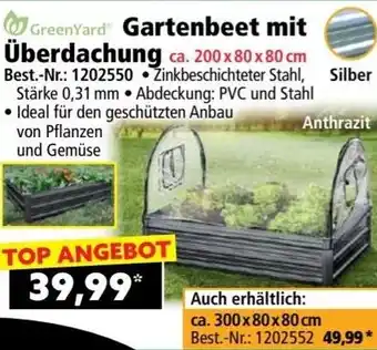Norma GreenYard Gartenbeet mit Überdachung Angebot