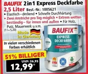 Norma BAUFIX 2 in 1 Express Deckfarbe Angebot