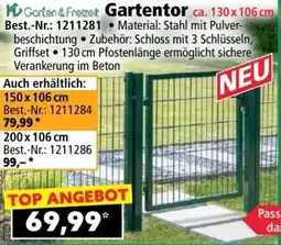 Norma Garten & Freizeit Gartentor Angebot