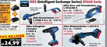Norma Scheppach IXES (Intelligent Exchange Series) 20 Volt Serie Angebot