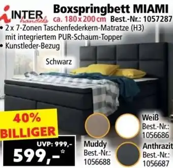 Norma Boxspringbett MIAMI Angebot