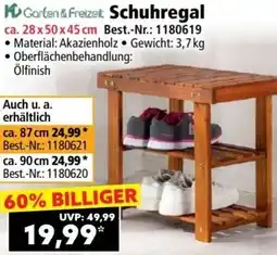 Norma Garten & Freizeit Schuhregal Angebot