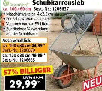 Norma GreenYard Schubkarrensieb Angebot