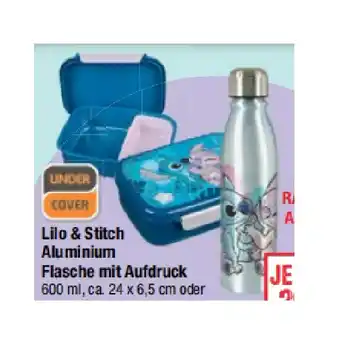 Maximarkt Lilo & Stitch Aluminium Flasche mit Aufdruck oder Brotzeitdose Maximarkt Angebot