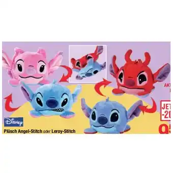 Maximarkt Spielzeug Plüsch Angel-Stitch oder Leroy-Stitch Leroy-Stitch Maximarkt Angebot