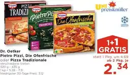 Unimarkt Dr. Oetker Pietro Pizzi, Die Ofenfrische oder Pizza Tradizionale Angebot