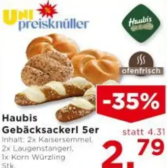 Unimarkt Haubis Gebäcksackerl 5er Angebot