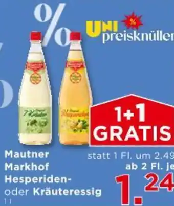 Unimarkt Mautner Markhof Hesperiden oder Kräuteressig Angebot
