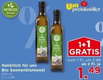 Unimarkt Natürlich für uns Bio Sonnenblumenöl Angebot