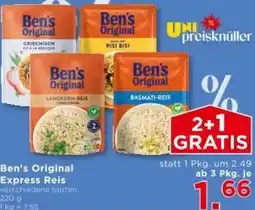 Unimarkt Ben's Original Express Reis Angebot