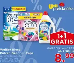 Unimarkt Weißer Riese Pulver, Gel oder Caps Angebot