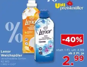 Unimarkt Lenor Weichspüler Angebot