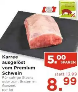 Unimarkt Karree ausgelöst vom Premium Schwein Angebot