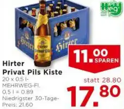 Unimarkt Hirter Privat Pils Kiste Angebot