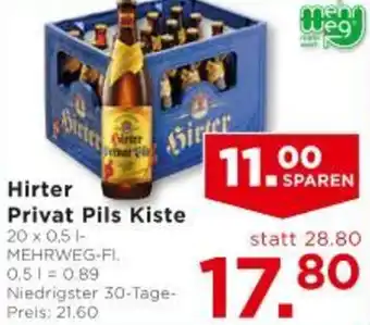 Unimarkt Hirter Privat Pils Kiste Angebot