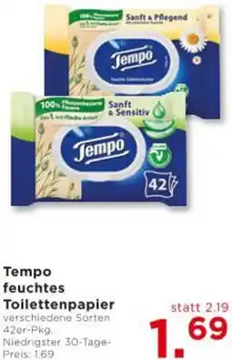 Unimarkt Tempo feuchtes Toilettenpapier Angebot