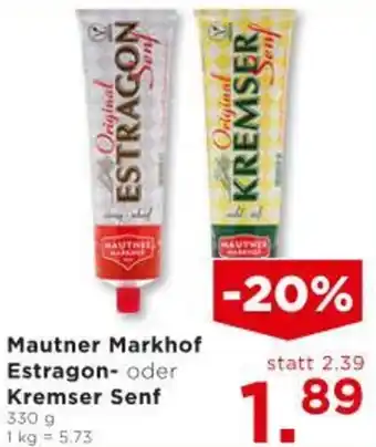 Unimarkt Mautner Markhof Estragon oder Kremser Senf Angebot
