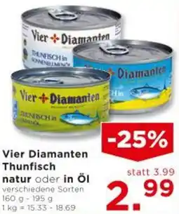 Unimarkt Vier Diamanten Thunfisch natur oder in Öl Angebot