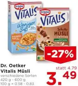Unimarkt Dr. Oetker Vitalis Müsli Angebot