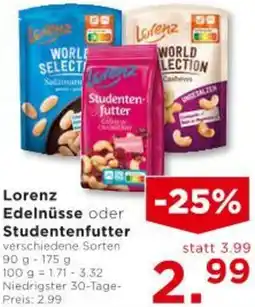 Unimarkt Lorenz Edelnüsse oder Studentenfutter Angebot