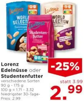 Unimarkt Lorenz Edelnüsse oder Studentenfutter Angebot